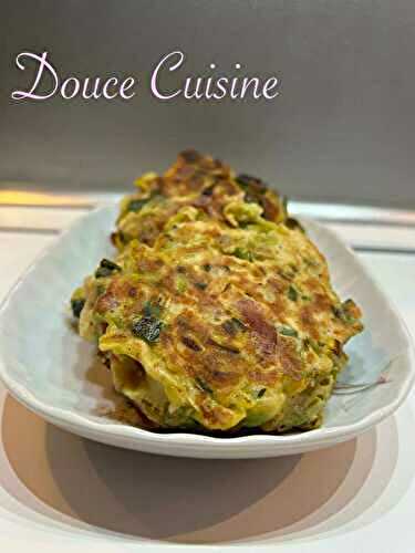 Pancakes poireaux lardons