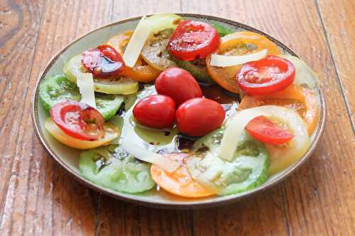 Carpaccio de tomates ultra facile