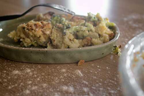 Crumble salé au brocoli