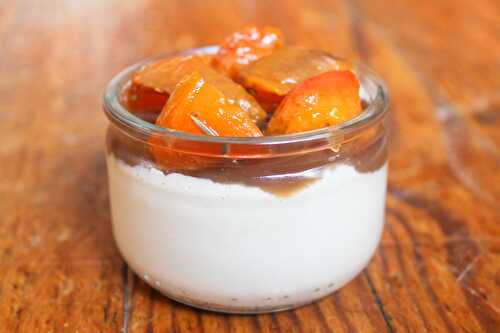 Panna cotta gourmande : abricots et crème de marrons