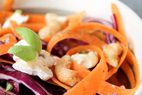 Salade de chou rouge, carotte et miel