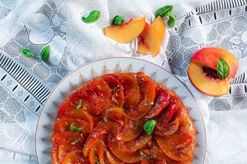 Tarte aux nectarines façon tatin