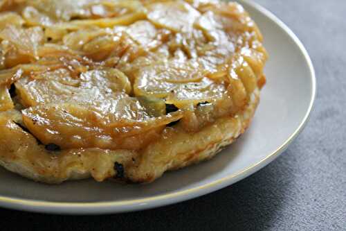 Tarte tatin au boudin noir et aux pommes