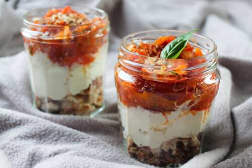 Tiramisu tomates mozza basilic