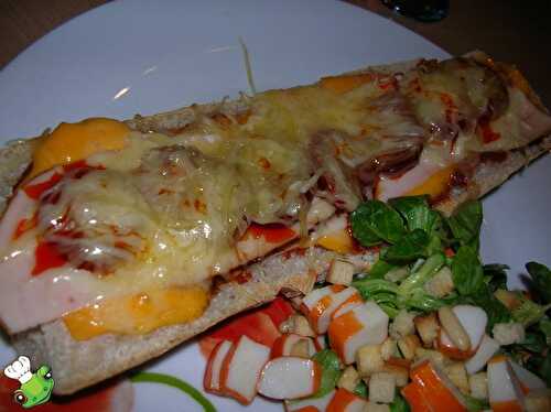 Baguette Pizza - Ah! La table de Grenouille