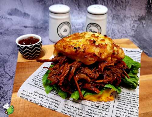 Burger au pulled pork ou porc effiloché