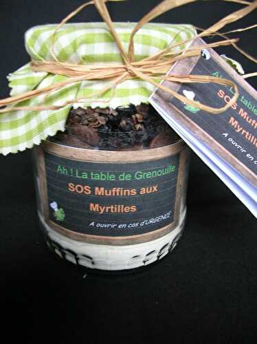 Cadeau gourmand : Kit SOS Muffins aux Myrtilles