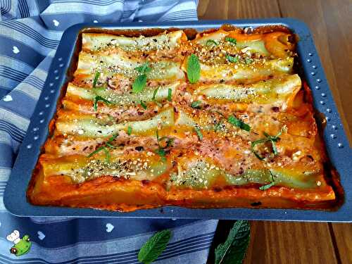 Cannellonis aux brocolis et chèvre frais