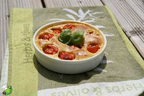 Clafoutis aux tomates cerises et parmesan