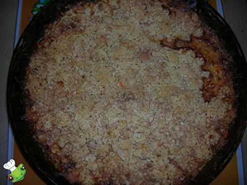 Crumble de légumes et poisson