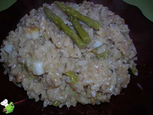 Risotto aux noix de St Jacques et asperges vertes