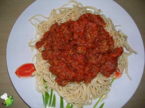 Spaghetti bolognaise - Ah! La table de Grenouille