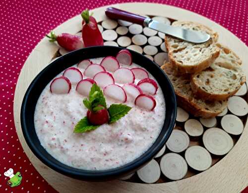 Tartinade de radis au chèvre frais