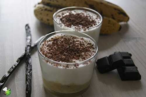 Verrine banane fromage blanc