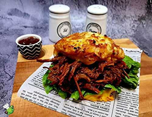 Burger au pulled pork ou porc effiloché