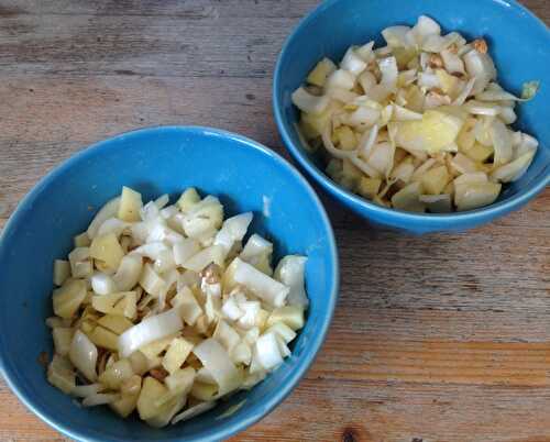 Salade endive, comté, pomme et noix - 4 pp