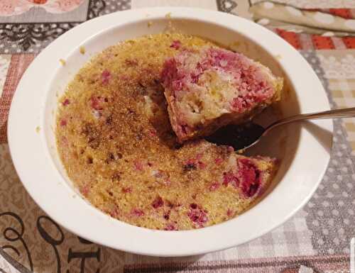 Bowl cake framboise & choco blanc