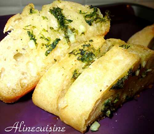 Baguette à l'ail - alinecuisine.overblog.com