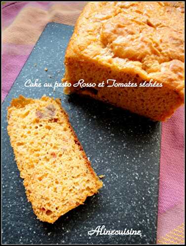 Cake au Pesto Rosso et tomates séchées