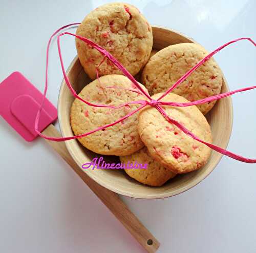 Cookies aux pralines roses