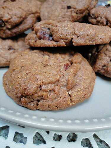 Cookies chocolat noix de coco et noix de pécan