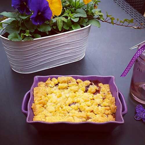 Crumble Poire chocolat