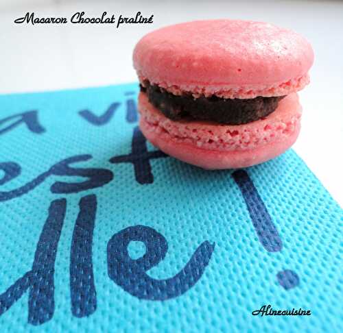 Macaron Chocolat Praliné - alinecuisine.overblog.com