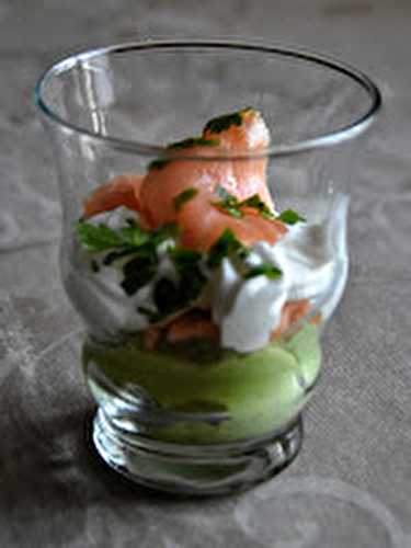 Verrine avocat saumon