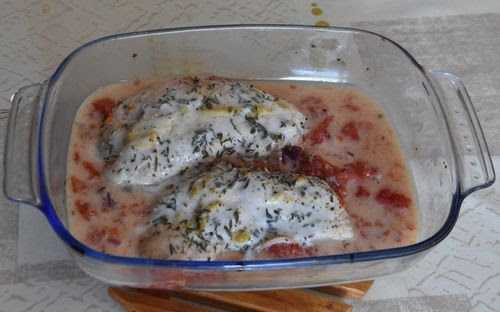 Filet de poulet à la moutarde au four