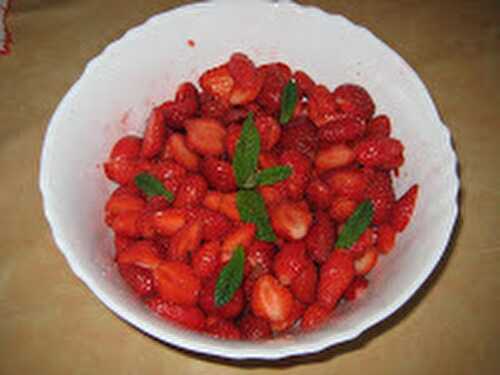 Salade de fraises