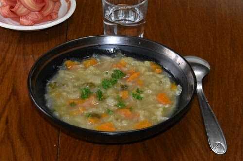 Soupe brûle graisse chou carotte céleri