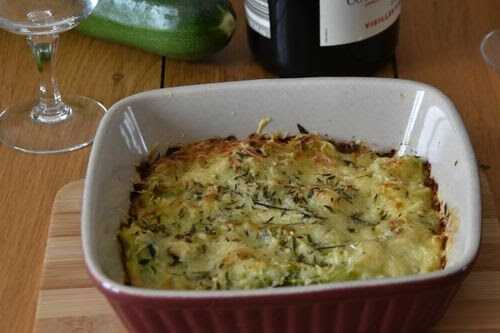 Gratin de courgette au fromage