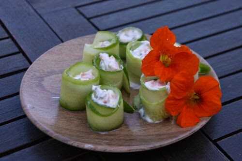 Maki de concombre aux abricots