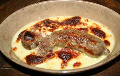 Andouillette de Troyes sauce Chaource gratinée