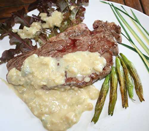 Basse côte de boeuf à la plancha sauce Fourme d'Ambert