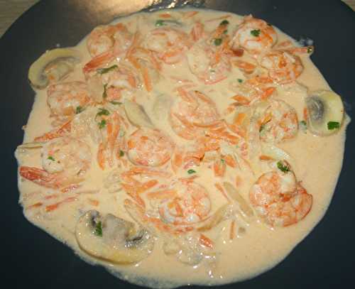 Blanquette de gambas ou grosses crevettes