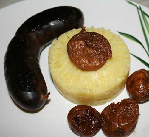 Boudin noir de Mortagne aux figues et écrasée de pomme de terre