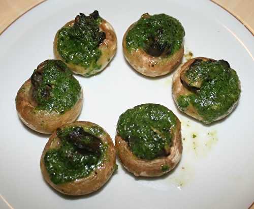 Champignons farcis aux escargots