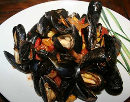 Chili con mejillon (Moules à la mexicaine)