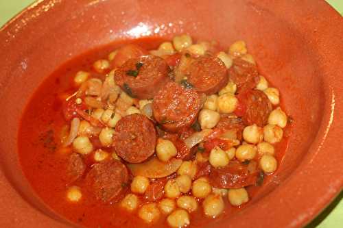 Chorizo aux pois chiches