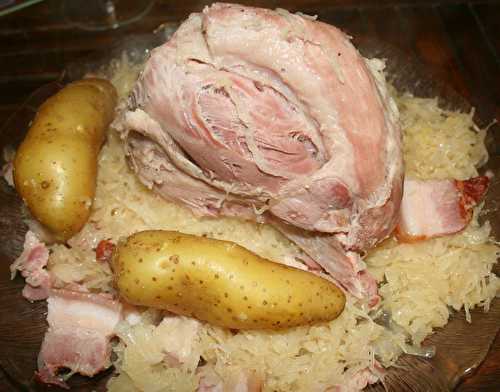 Choucroute au jarret de porc