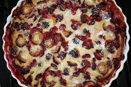 Clafoutis aux quetsches (sans lait)