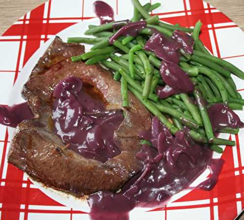 Coeur de boeuf sauce Beaujolais nouveau