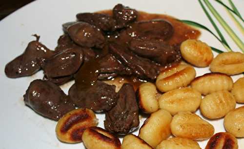 Coeurs de canard gras au confit de figues