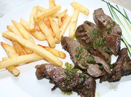 Coeurs de porc au beurre d'escargots
