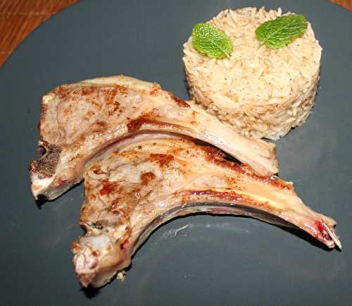 Cotelettes d'agneau aux épices tandoori à la plancha