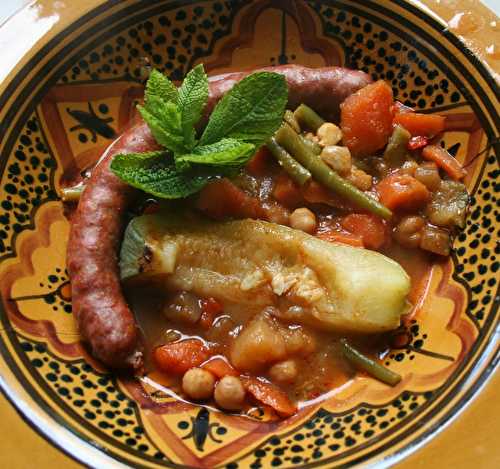 Couscous merguez aux 9 légumes