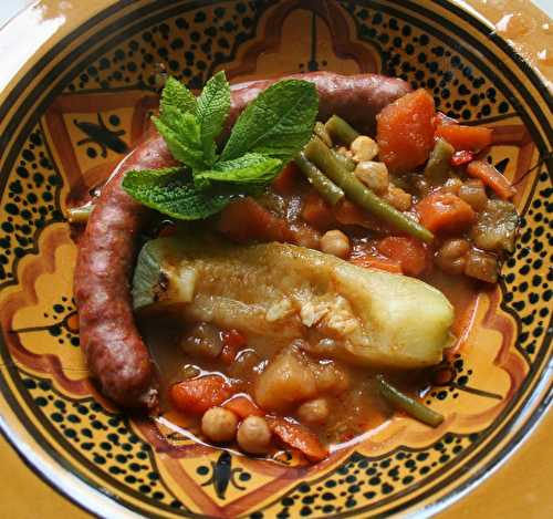 Couscous merguez aux 9 légumes