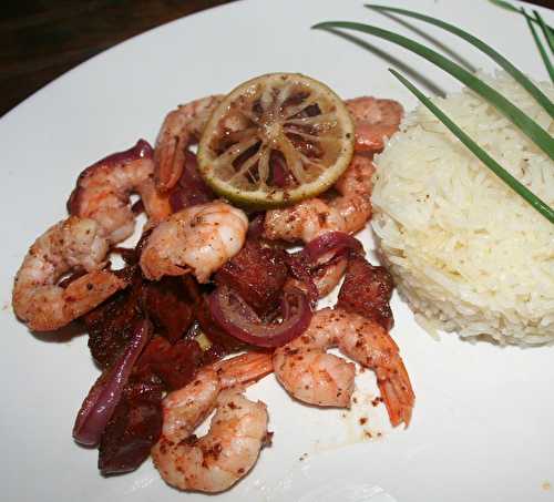 Crevettes marinée au sumac