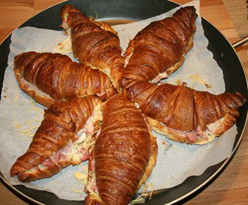 Croissants au jambon façon soleil